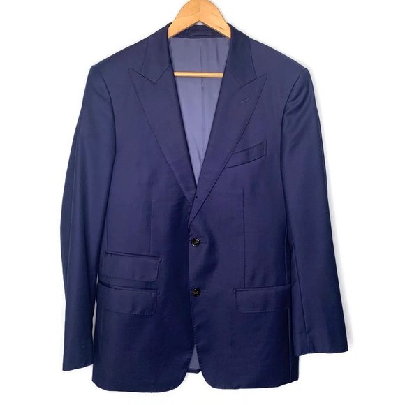 Suitsupply Super 110’s Vitale Barberis Canonico Blue Sport Coat Blazer Jacket
